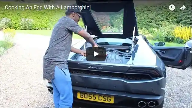Foto - VIDEO: Mesin Lamborghini Huracan Dipakai Menggoreng Telur