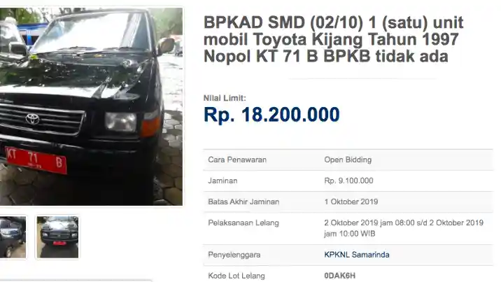 Foto - Daihatsu Gran Max Dilelang Dengan Harga RP 29 Juta Saja