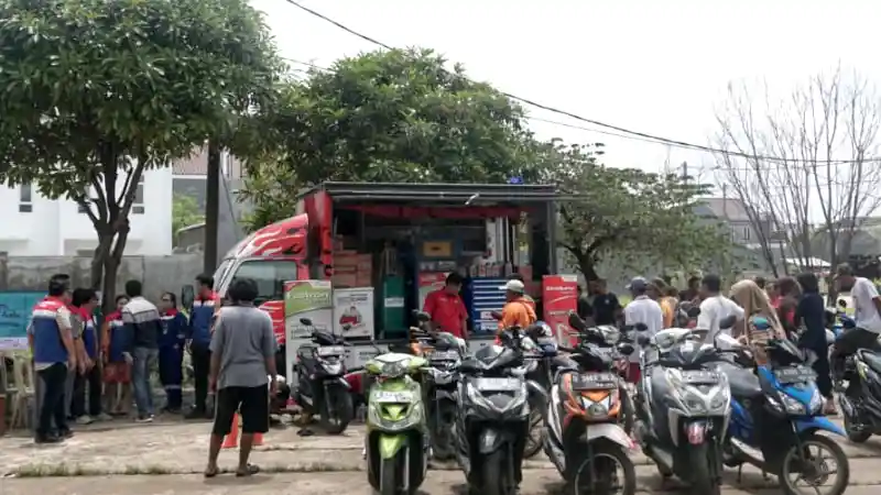 Berita - Pertamina Andalkan Truk Lubecare Mobile Service Bantu Korban Banjir