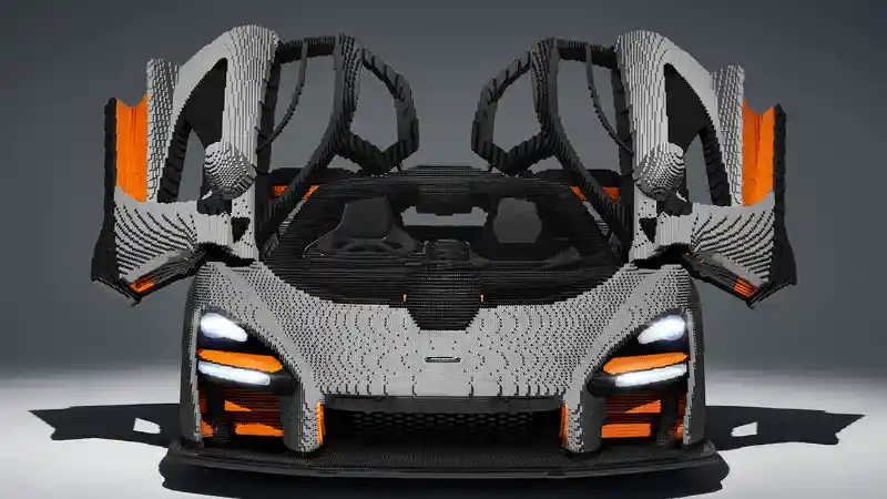 Foto - Replika McLaren Senna dari Lego berhasil Terwujud!