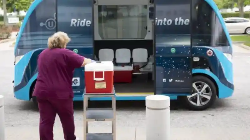 Foto - Mobil Autonomous Terlibat Melawan Virus Corona