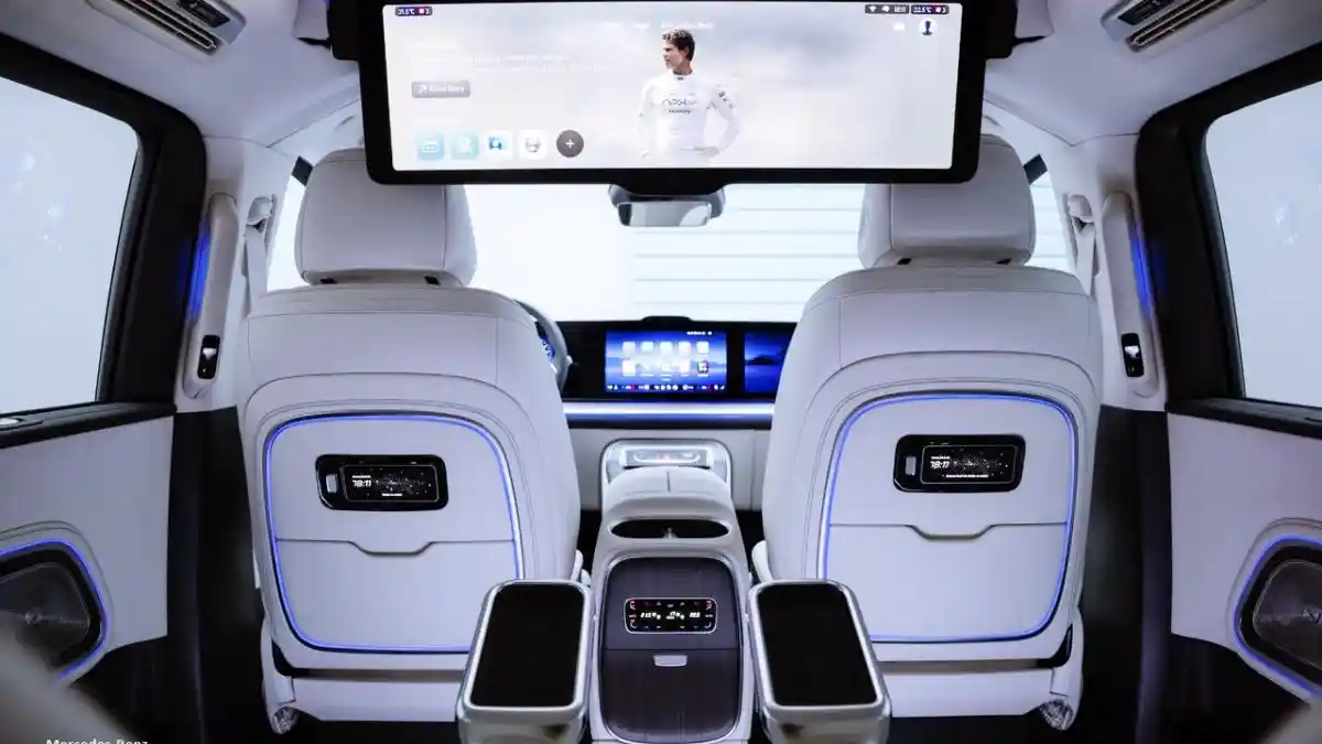 Foto - Mercedes-Benz VLE, MPV Listrik Penantang Produk Tiongkok