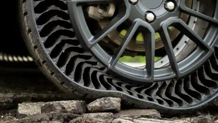 Foto - Ban Tanpa Angin Michelin Akan Debut 5 Tahun Lagi