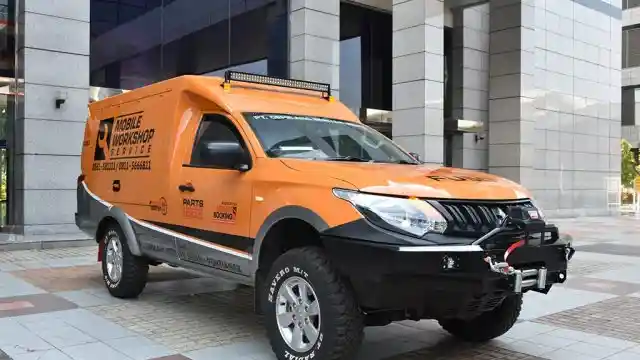 Foto - Gagah, Mitsubishi Triton 4x4 Versi Bengkel Berjalan Pertambangan