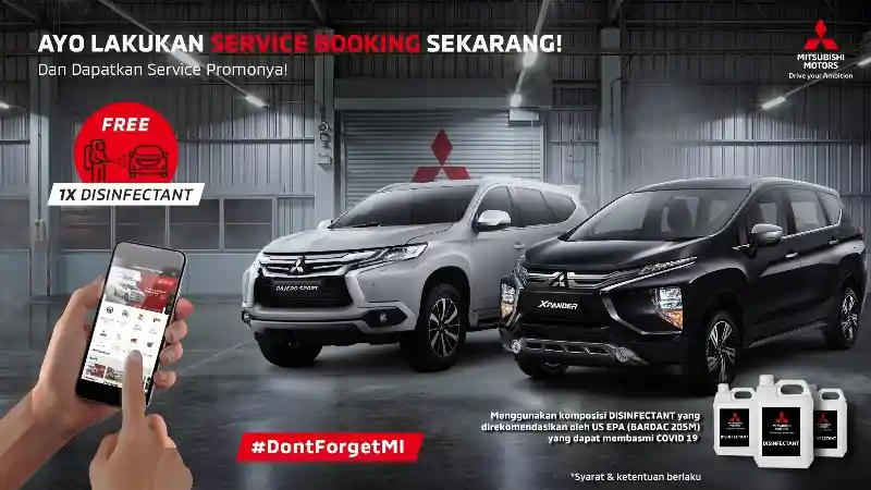 Berita - Lawan Covid-19, Mitsubishi Lancarkan Kampanye Semprot Disinfektan.