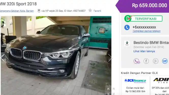 Daftar Harga - Mobil Bekas BMW dan Mercedes-Benz Keluaran 2018 Lebih Murah Hingga Rp 151 juta!