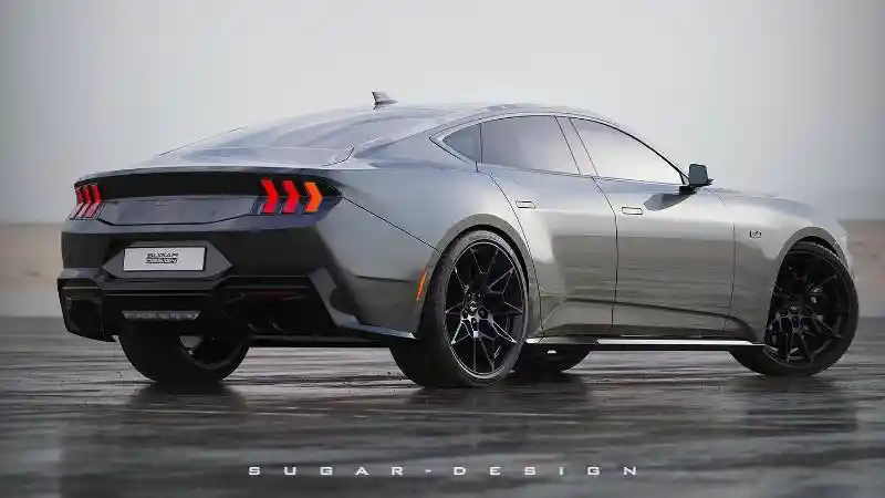 Foto - Ford Mustang Terbaru Hadir dengan Opsi Sedan 4 pintu. Mengapa Tidak?