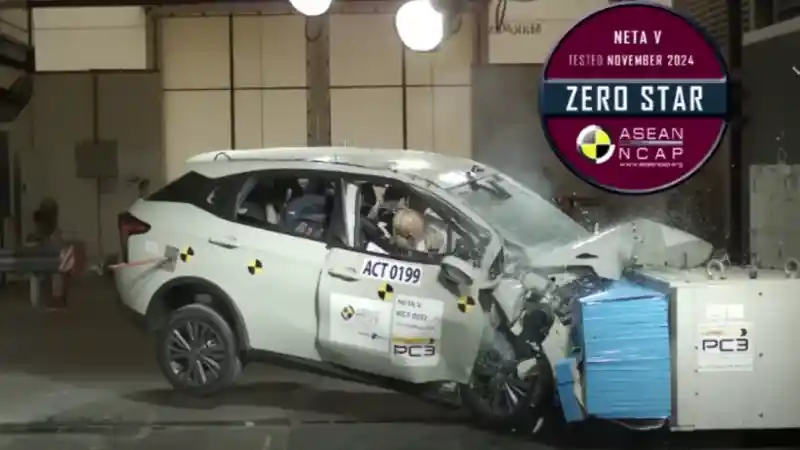 Foto - VIDEO: Crash Test Neta V (ASEAN NCAP_