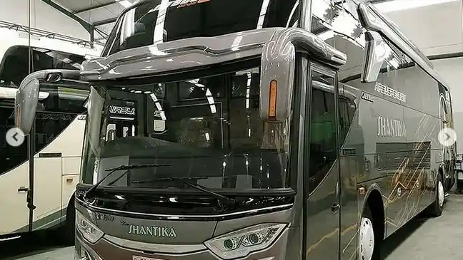 Foto - PO New Shantika Hadirkan Bus Baru, Ada Versi Social Ditancing
