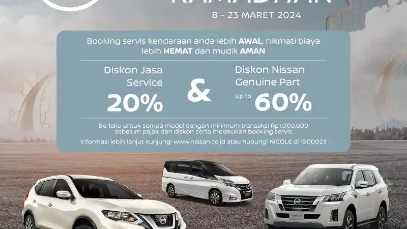 Foto - Service Nissan di Bulan Ramadhan Dapatkan Potongan Harga Spare Parts Hingga 60%