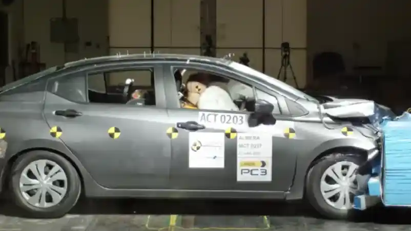 Crash Test - VIDEO: Crash Test Nissan Almera (ASEAN NCAP)