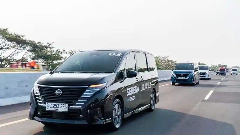 Foto - Geber Nissan Serena e-Power Jakarta-Semarang, Segini Konsumsi BBM-nya