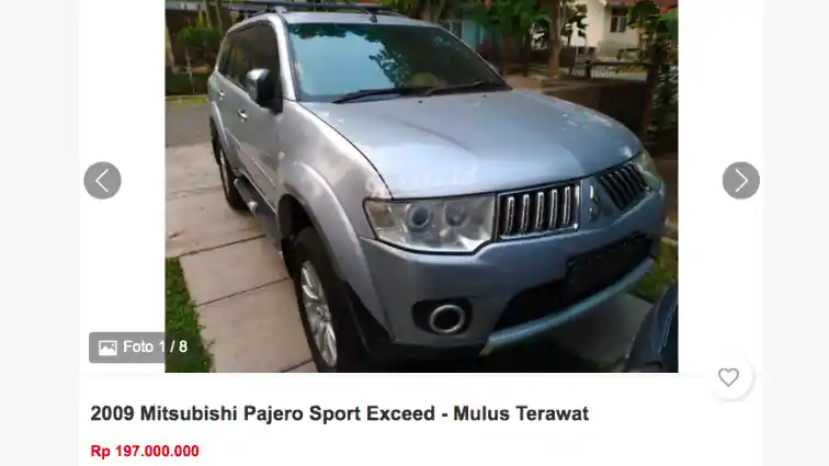 Foto - Berburu Pajero Sport Bekas Modal RP 200 Jutaan