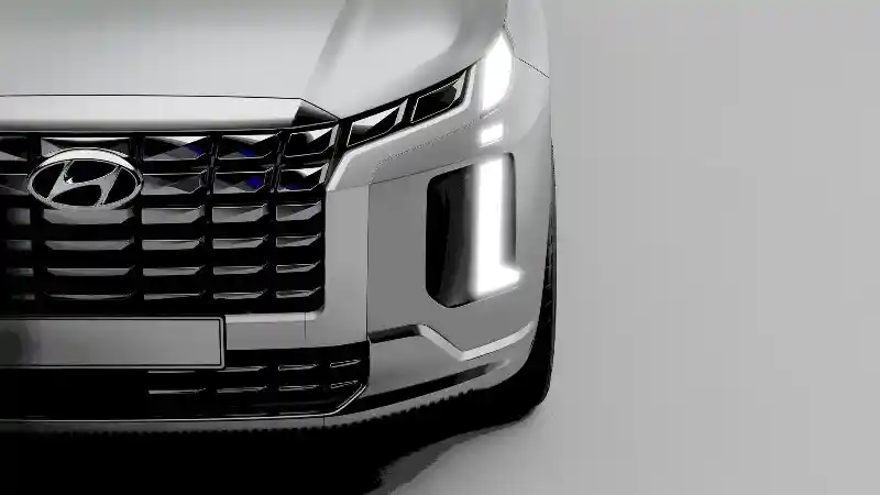 Berita - Hyundai Pamerkan Teaser Facelift Palisade. Wajahnya Lebih Mengkotak