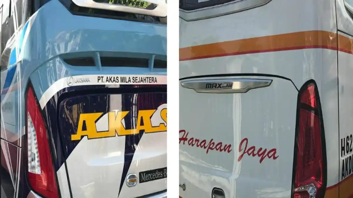 Foto - Tengok Detail Bus Mercy OF 1623 PO Harapan Jaya dan Akas