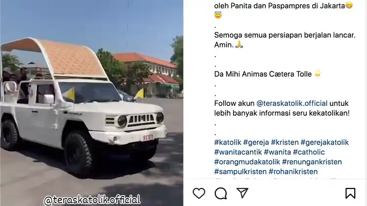 Foto - Mengintip Mobil Paus Untuk Kunjungan Ke Indonesia, Buatan Tanah Air