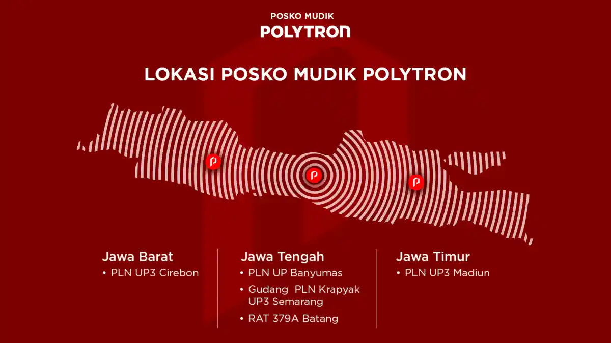 Foto - Posko Mudik Polytron Hadir di 5 Titik Jalur Mudik, Lengkap dengan Fasilitas Hiburan