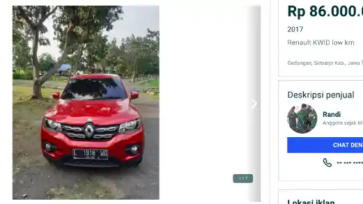Foto - Pasaran Renault Kwid Bekas Mulai Dari Rp 65 Jutaan