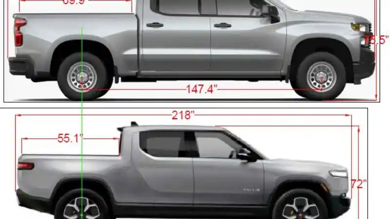 Foto - Rivian R1T, Lebih Besar Dari Nissan Navara Tapi Lebih Berat Dari Chevrolet Silverado