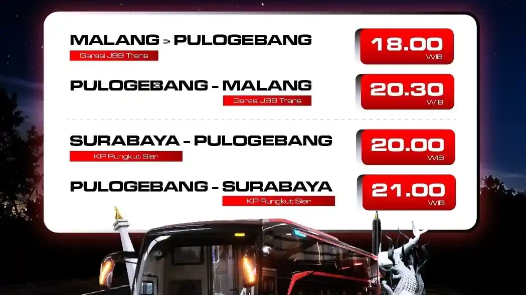 Foto - Juragan 99 Buka Jam Baru Rute Jakarta-Malang Dan Jakarta-Surabaya, Belum Dilirik PO Lainnya