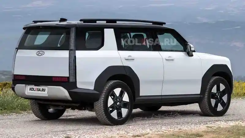 Foto - Generasi Penerus Hyundai Santa Fe, Punya Desain Klasik Layaknya Land Cruiser Prado Generasi Awal 