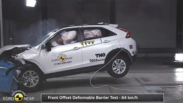 Crash Test - VIDEO: Crash Test Mitsubishi Eclipse Cross (Euro NCAP)