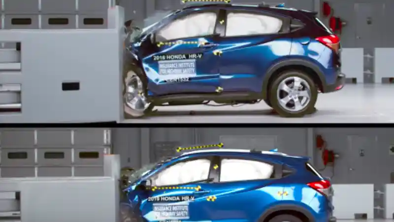 Crash Test - VIDEO: Perbandingan Crash Test Honda HR-V 2016 dengan 2019 (IIHS)