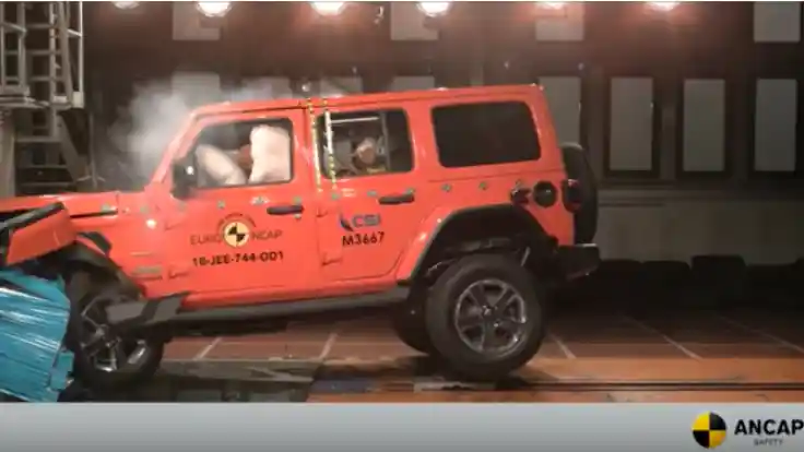 Crash Test - VIDEO: Lagi-Lagi Jeep Wrangler Raih Hasil Rendah dalam Uji Tabrak