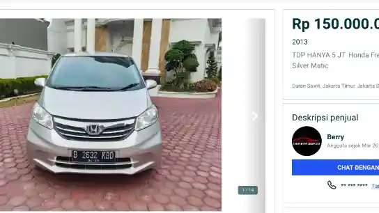 Foto - Pantauan Harga Honda Freed Bekas