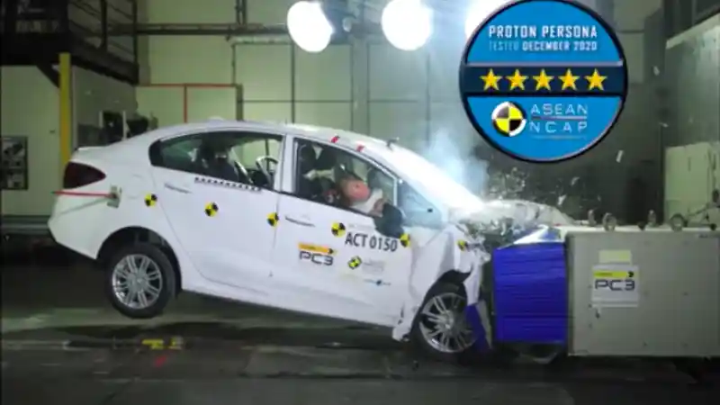Crash Test - VIDEO: Crash Test Proton Persona (ASEAN NCAP)