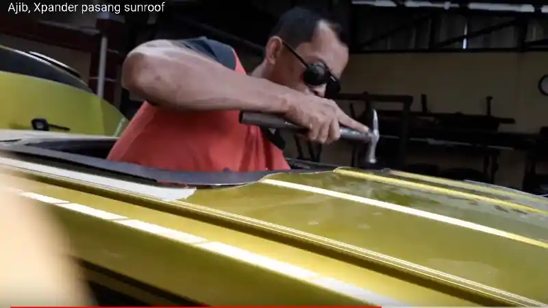 Berita - VIDEO: Xpander Ini Jebol Atap dan Habisi RP 12 Juta Demi Sunroof