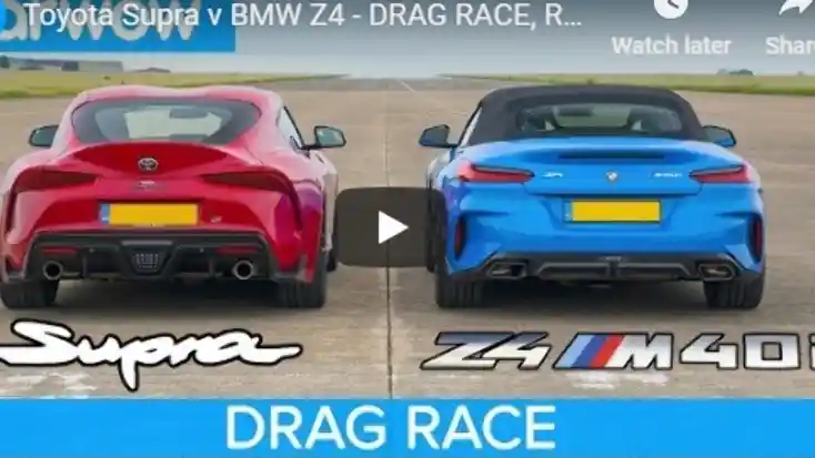 Foto - VIDEO: Drag Race Toyota Supra VS BMW Z4
