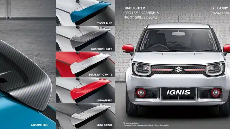 Foto - Suzuki India Perkenalkan Aksesoris Resmi Untuk Ignis. Begini Wujudnya