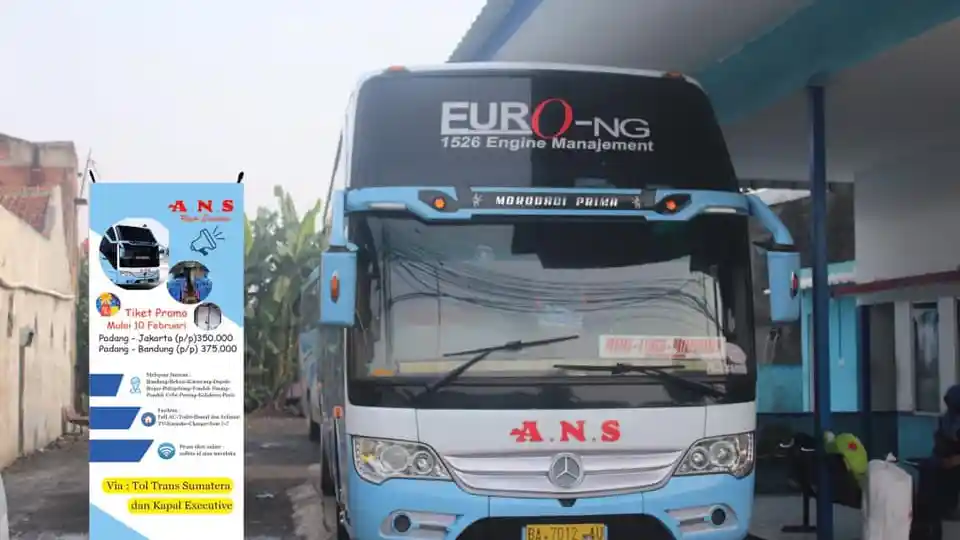 Foto - Bus ANS Jurusan Sumatra Barat Beri Diskon Tarif Tiket Hingga Rp 75.000 