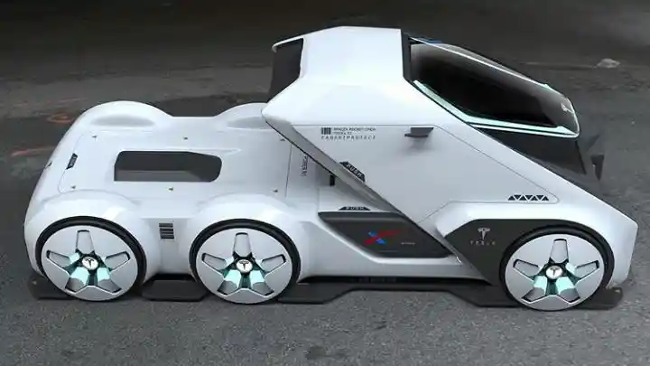 Foto - Ini Wujud Imajinasi Truk Luar Angkasa Tesla