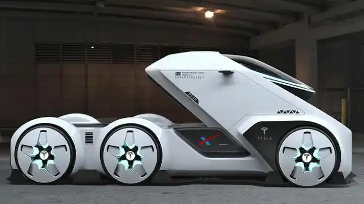 Foto - Ini Wujud Imajinasi Truk Luar Angkasa Tesla