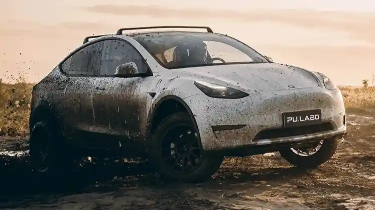 Berita - Tesla Model Y dan Model 3 Siap Offroad Dengan Lift Kit Buatan Cina Ini