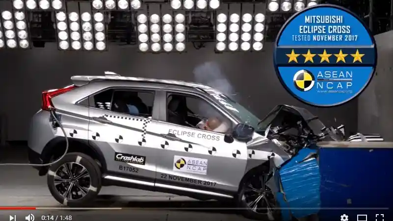 Foto - VIDEO: Crash Test Mitsubishi Eclipse Cross 2017 (ASEAN NCAP)
