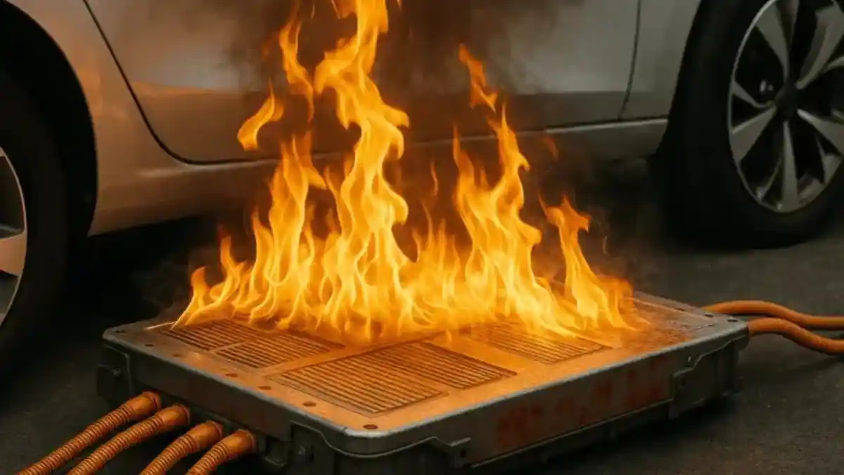 Foto - EV Terbakar Di Penjaringan, Instalasi Listrik Jadi Faktor Utama