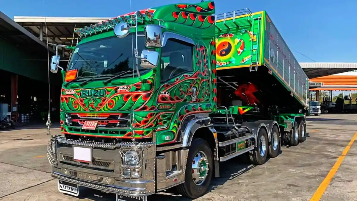Foto - Modifikasi Truk Thailand, Bikin Sakit Mata!