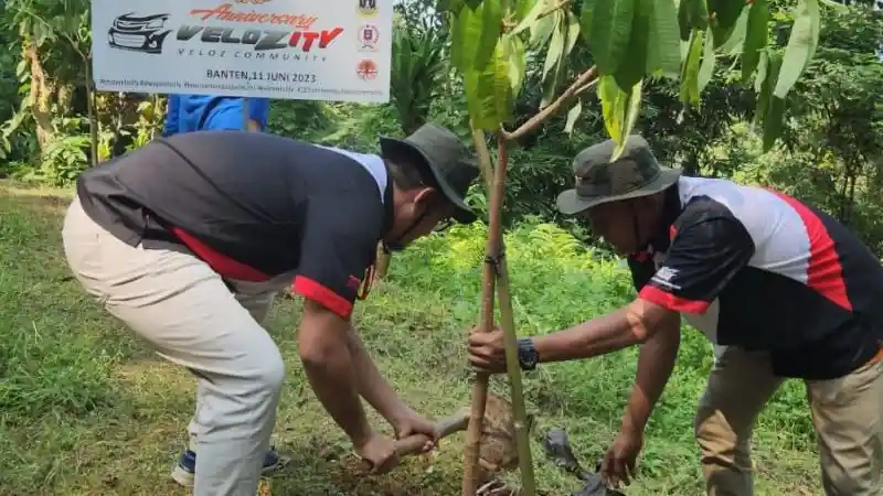 Foto - Rayakan Hari Jadi Ke-11, Velozity Tanam 300 Pohon di Tahura