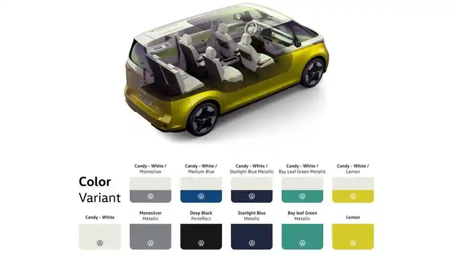 Foto - VW ID. Buzz Ditawarkan Atas 11 Pilihan Warna, Namun Putih-Orange Yang Ikonik Tak Lagi Tersedia
