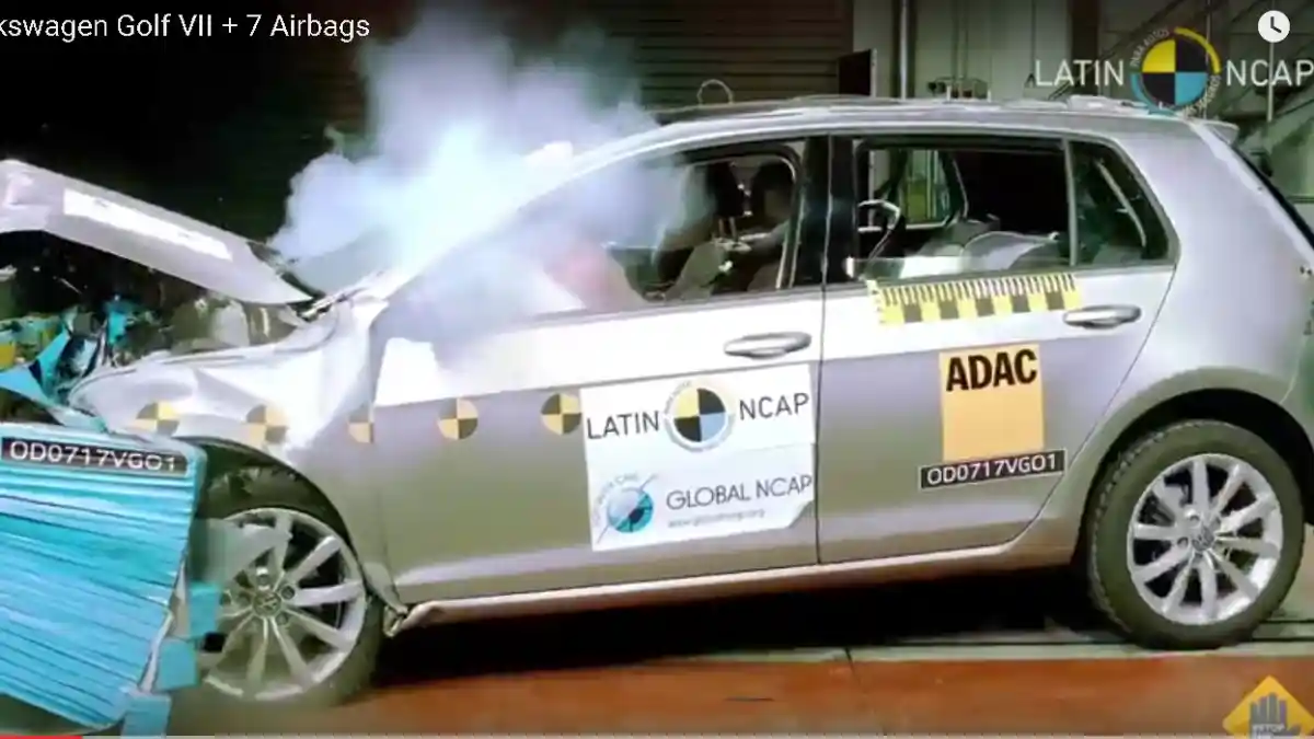 Crash Test - VIDEO: Crash Test Volkswagen Golf Mk7 2017 (Latin NCAP)