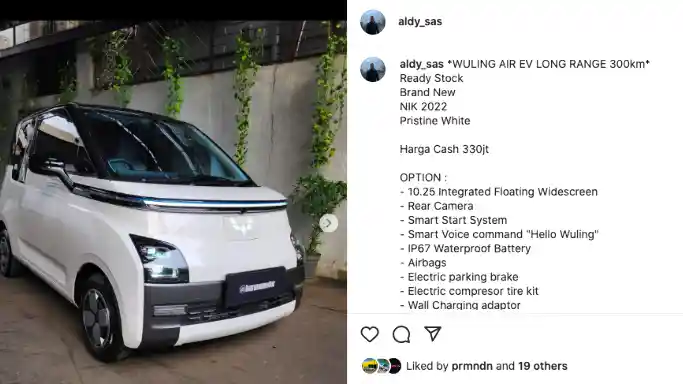 Foto - Wuling Air ev Mulai Beredar Di Reseller, Tentu Harga Lebih Mahal