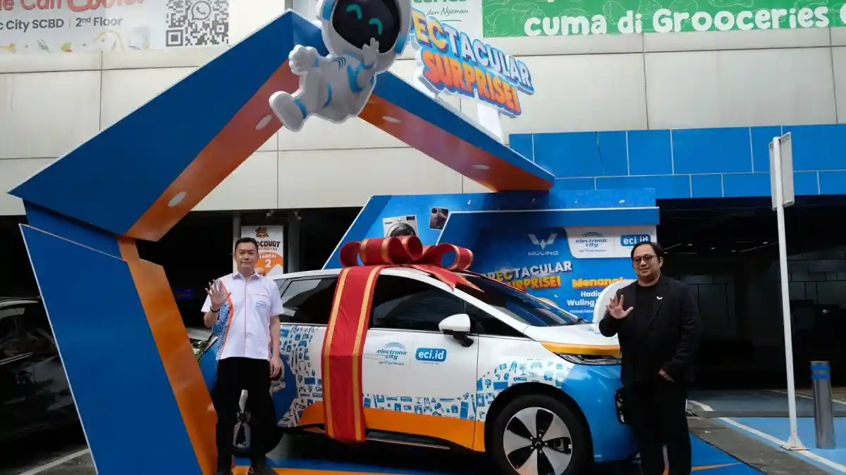Foto - Belanja Elektronik Rp 2,5 Juta, Berkesempatan Dapat Wuling Cloud EV