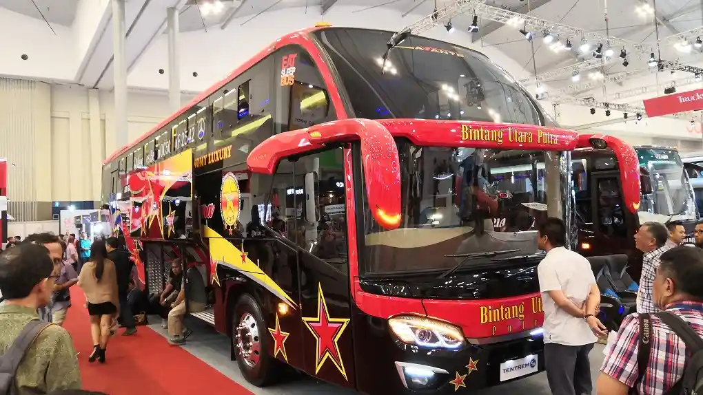 Bus - GIIAS 2018: Karoseri Tentrem Goda Pengunjung dengan Avante HDD, Bus Ekonomi dengan Chassis Premium