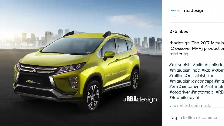 Foto - Ini Reka Wujud Mitsubishi XM Concept Versi Produksi Massal