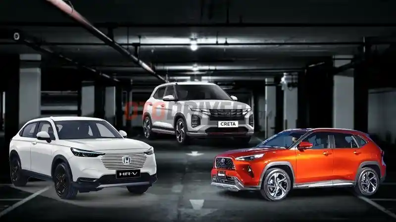 Komparasi - Komparasi Harga, Dimensi, Dan Mesin Hyundai Creta vs Honda HR-V vs Toyota Yaris Cross