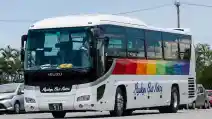  Ada Penampakan Bus Sinar Jaya di Okinawa Jepang