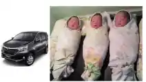  Dilahirkan di Toyota Avanza, Bayi Kembar 3 ini Diberi Nama "Avanza"